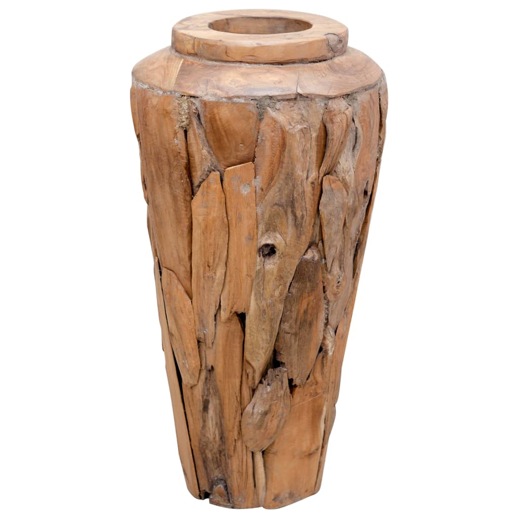 Vase de décoration 40 x 60 cm Bois de teck solide