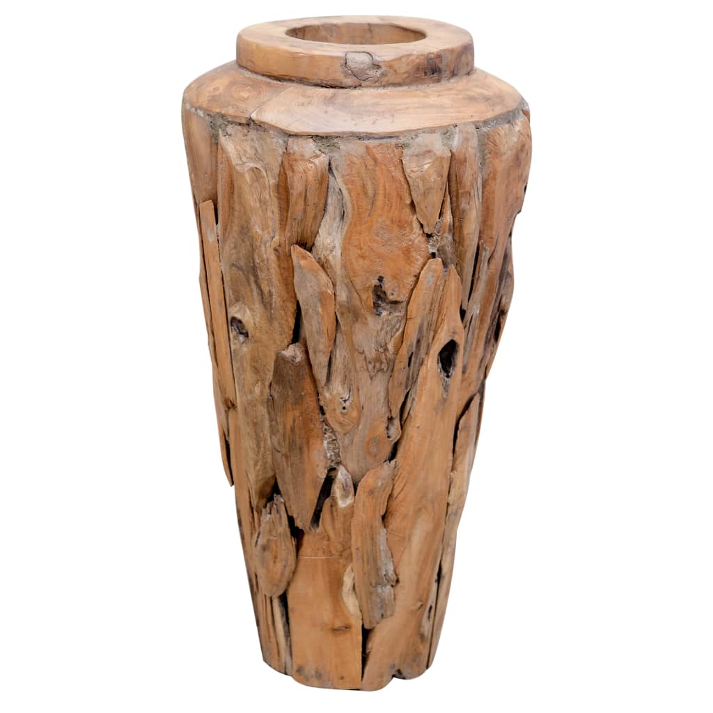 Vase de décoration 40 x 60 cm Bois de teck solide