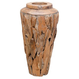 Vase de décoration 40 x 60 cm Bois de teck solide