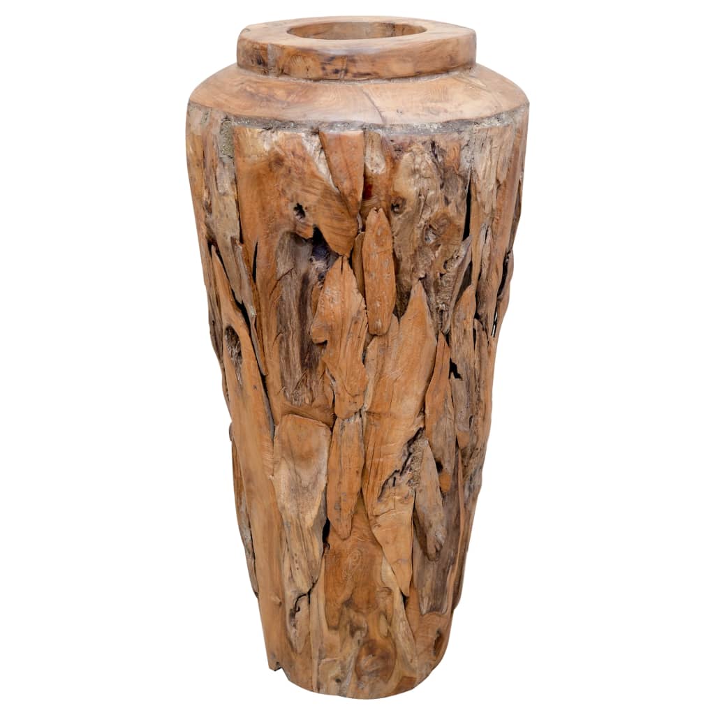 Vase de décoration 40 x 60 cm Bois de teck solide