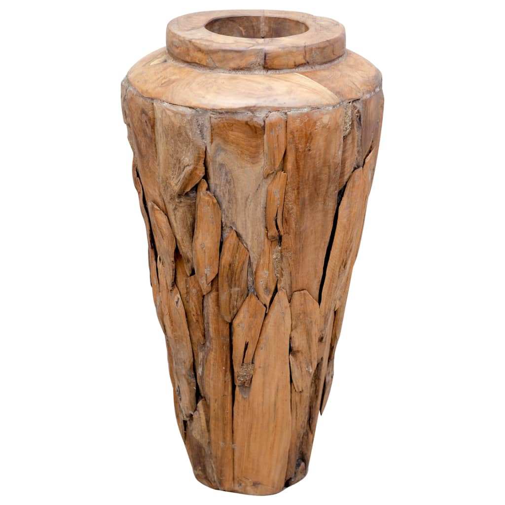 Vase de décoration 40 x 60 cm Bois de teck solide