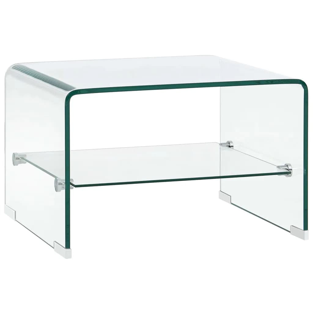 Table basse Clair 50x45x33 cm Verre trempé