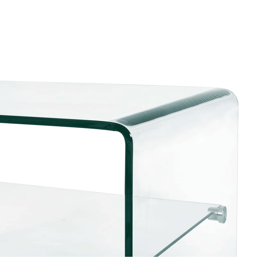 Table basse Clair 50x45x33 cm Verre trempé