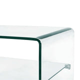 Table basse Clair 50x45x33 cm Verre trempé