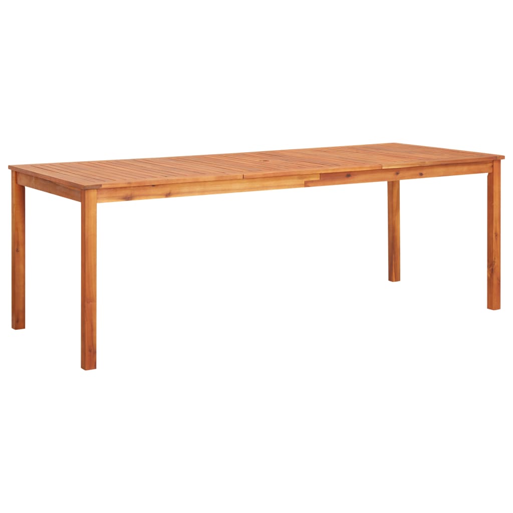 Table de jardin 215x90x74 cm Bois d'acacia massif