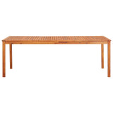 Table de jardin 215x90x74 cm Bois d'acacia massif