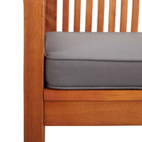 Banc de jardin 3 places avec coussin 150cm Bois d'acacia massif