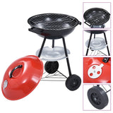 Barbecue portable XXL au charbon avec roues 44 cm