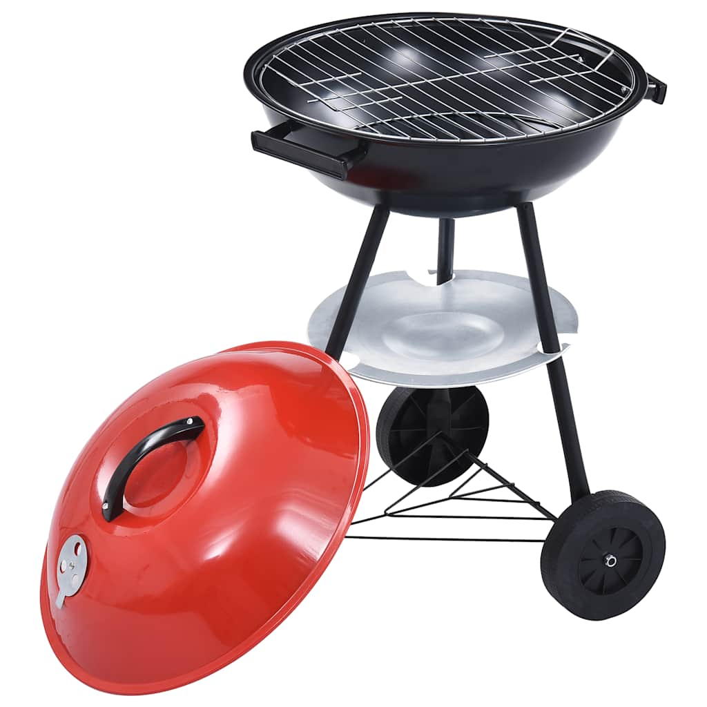 Barbecue portable XXL au charbon avec roues 44 cm