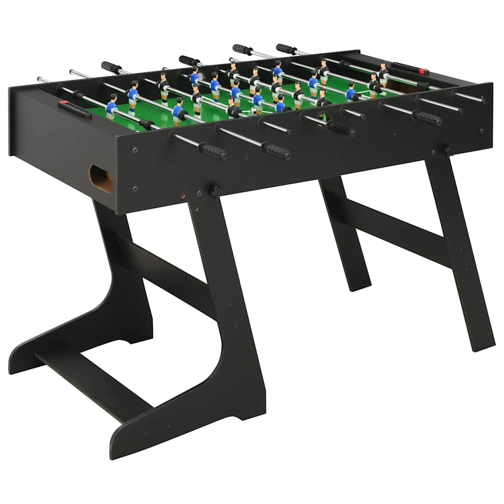 Table de football pliante 121 x 61 x 80 cm Noir