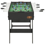 Table de football pliante 121 x 61 x 80 cm Noir