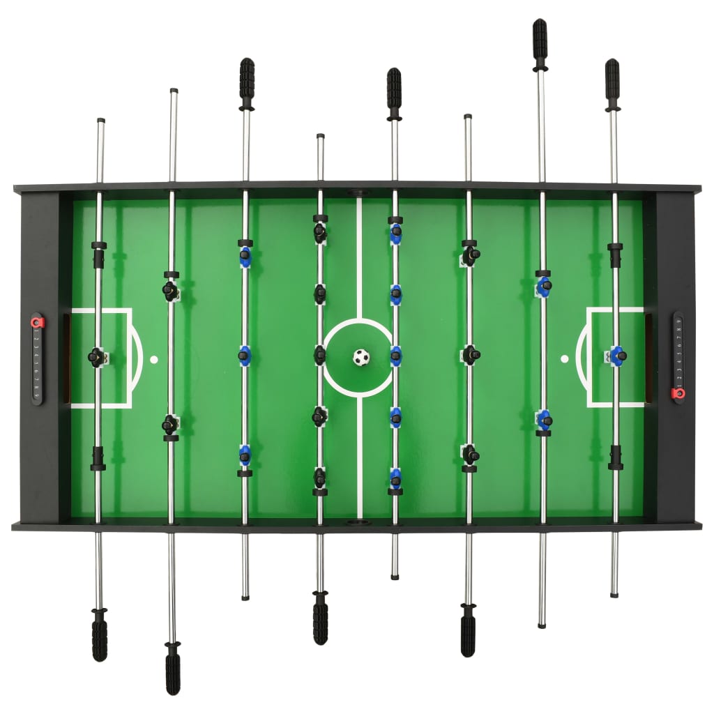 Table de football pliante 121 x 61 x 80 cm Noir