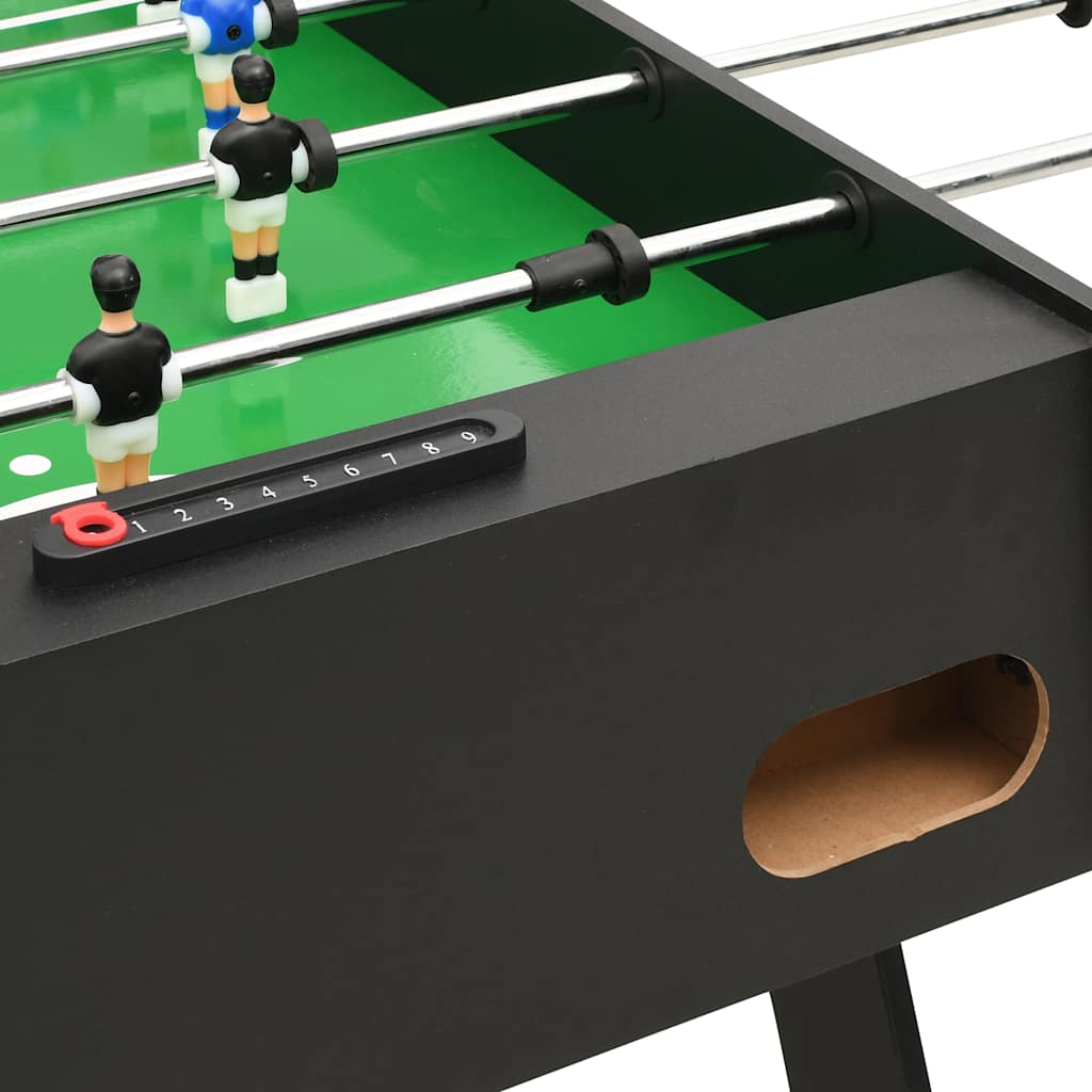 Table de football pliante 121 x 61 x 80 cm Noir