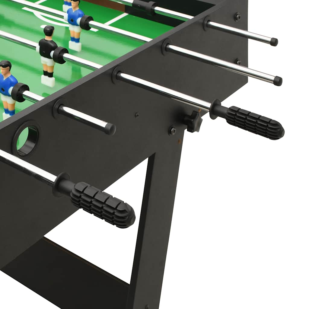 Table de football pliante 121 x 61 x 80 cm Noir