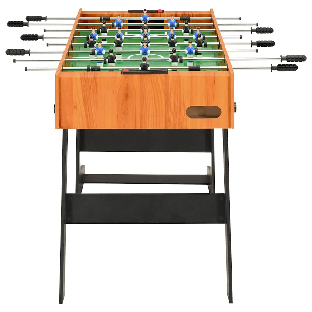 Table de football pliante 121 x 61 x 80 cm Marron clair