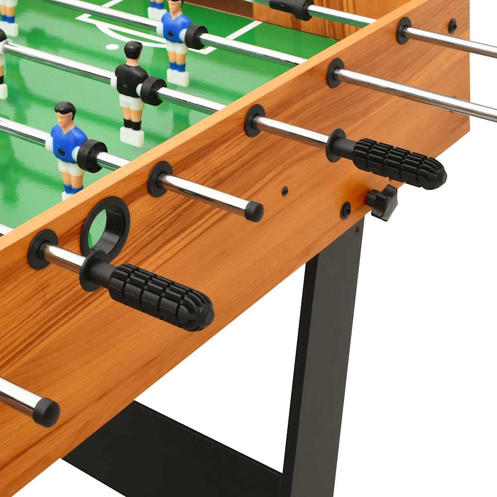 Table de football pliante 121 x 61 x 80 cm Marron clair