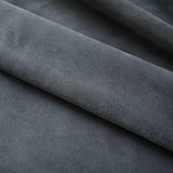 Blackout curtain with hooks Velvet Anthracite 290x245 cm