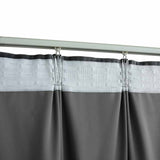 Blackout curtain with hooks Velvet Anthracite 290x245 cm