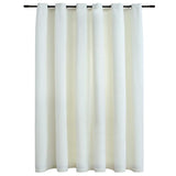 Blackout curtain with metal rings Velvet Cream 290x245 cm