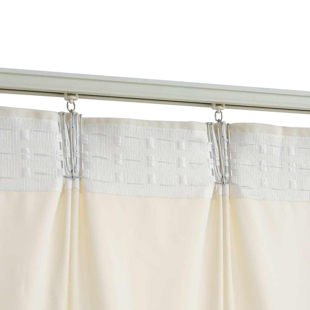 Blackout Curtains with Hooks 2 pcs Velvet Cream 140x175 cm