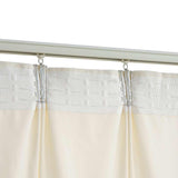 Blackout Curtains with Hooks 2 pcs Velvet Cream 140x175 cm