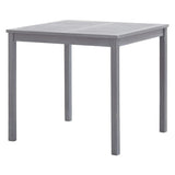 Table de jardin Gris 80x80x74 cm Bois d'acacia massif