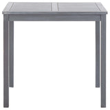 Table de jardin Gris 80x80x74 cm Bois d'acacia massif