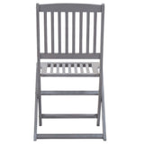 Chaises pliables d'extérieur lot de 4 Bois d'acacia solide