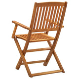 Chaises pliables d'extérieur lot de 2 Bois d'acacia solide