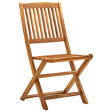 Chaises pliables d'extérieur lot de 2 Bois d'acacia solide