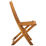 Chaises pliables d'extérieur lot de 2 Bois d'acacia solide