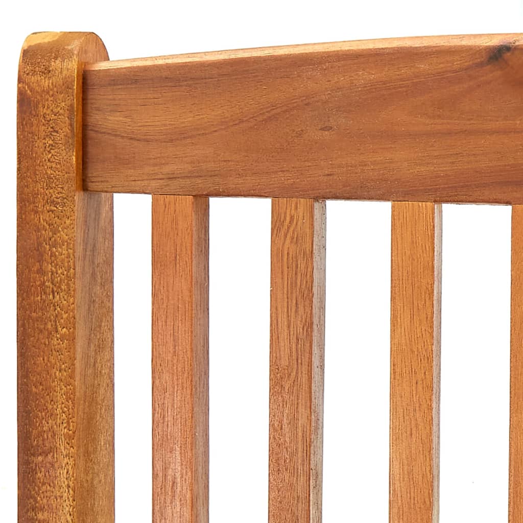 Chaises pliables d'extérieur lot de 2 Bois d'acacia solide