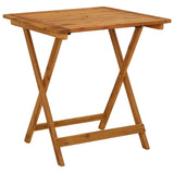 Table pliable de jardin 70x70x75 cm Bois d'acacia massif