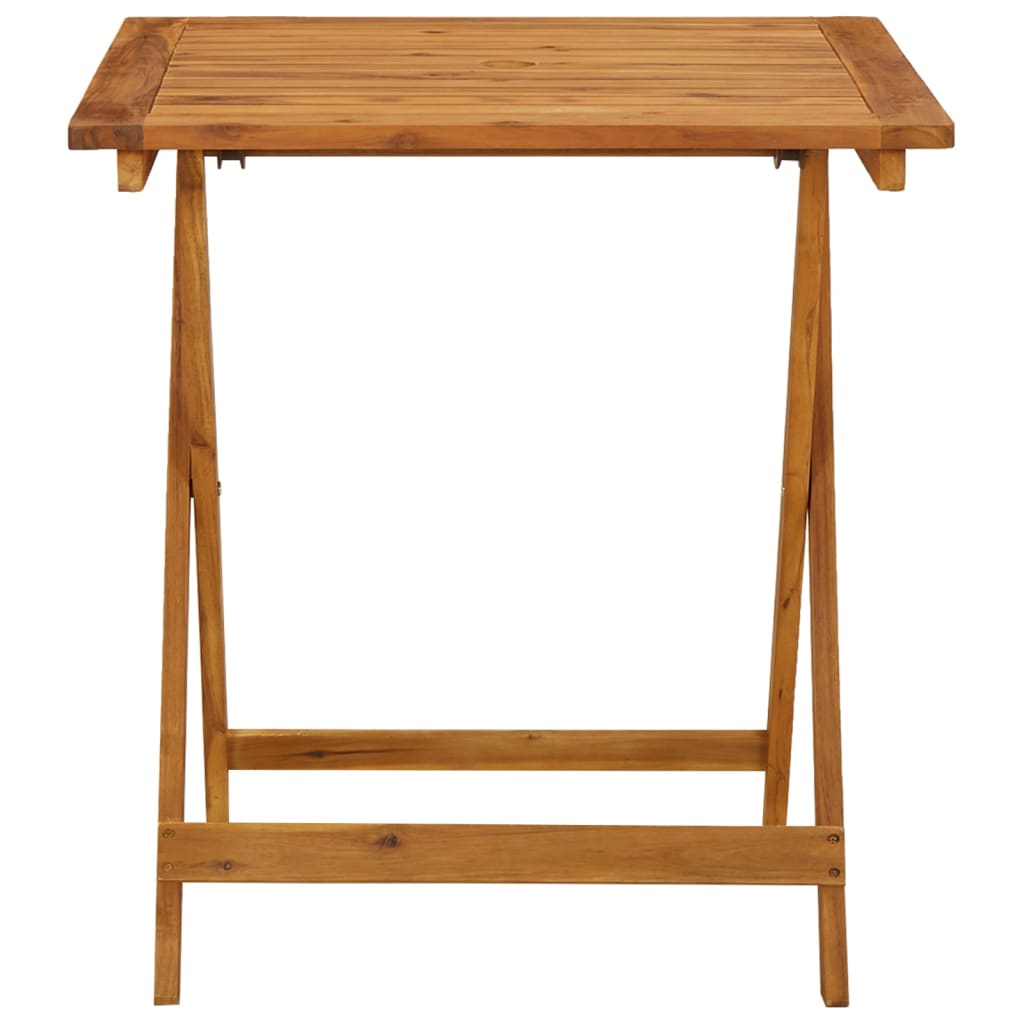 Table pliable de jardin 70x70x75 cm Bois d'acacia massif