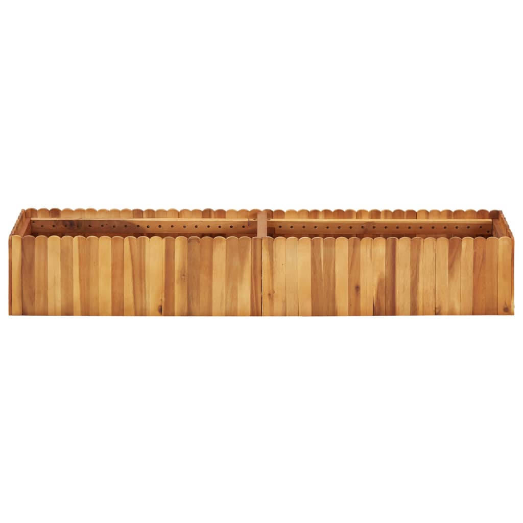 Raised garden bed 150x30x25 cm Solid acacia wood