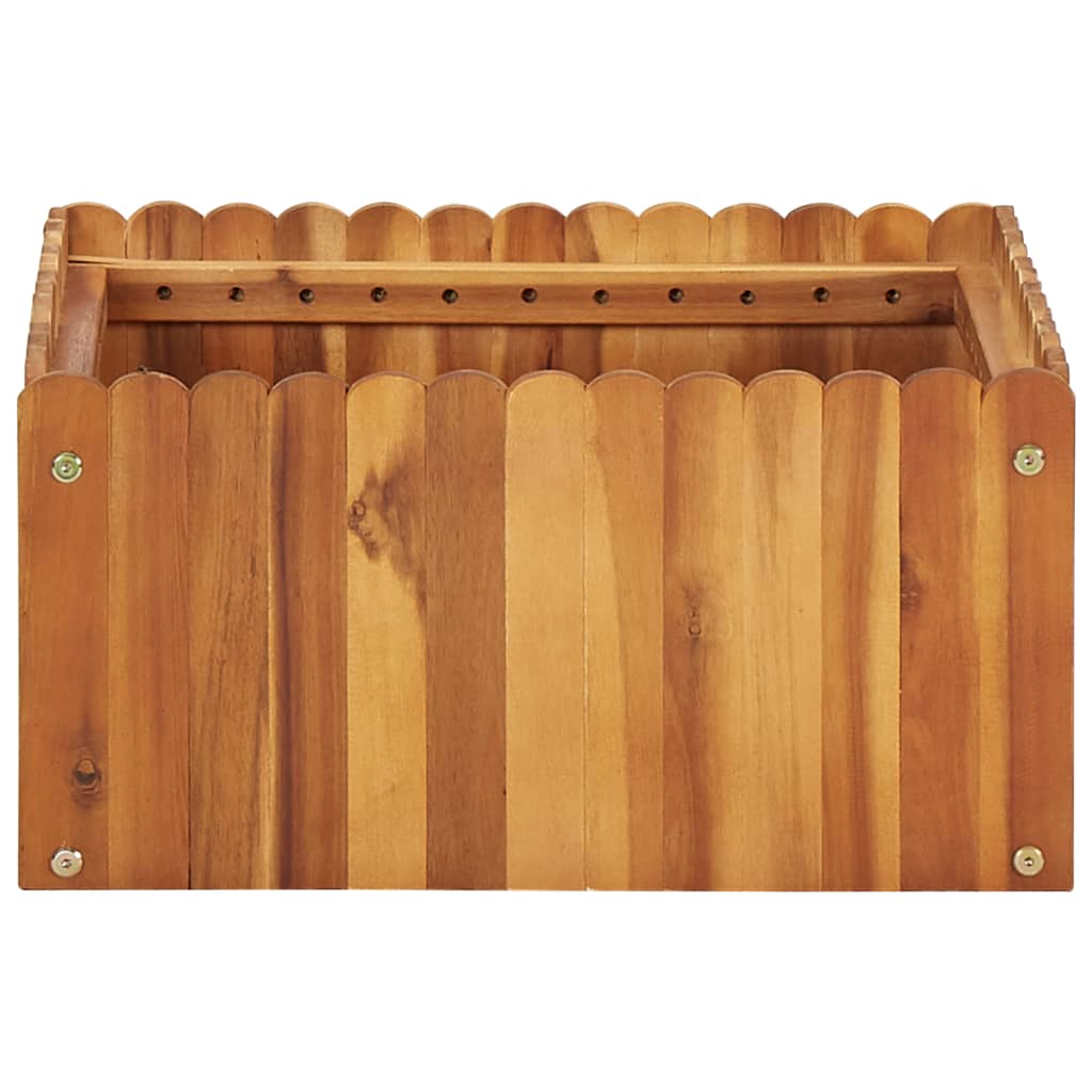 Lit surélevé de jardin 50x50x25 cm Bois massif d'acacia