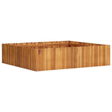 Lit surélevé de jardin 100x100x25 cm Bois massif d'acacia