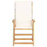 Chaises inclinables de jardin lot de 2 Bois solide d'acacia