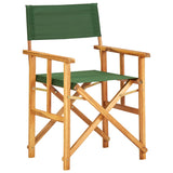 Chaises de metteur en scène lot de 2 bois massif d'acacia vert