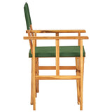 Chaises de metteur en scène lot de 2 bois massif d'acacia vert