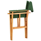 Chaises de metteur en scène lot de 2 bois massif d'acacia vert