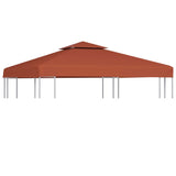 Double top canvas for gazebo 310 g/m² 3x3 m Terracotta