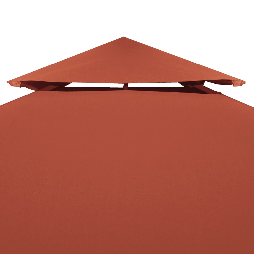 Double top canvas for gazebo 310 g/m² 3x3 m Terracotta