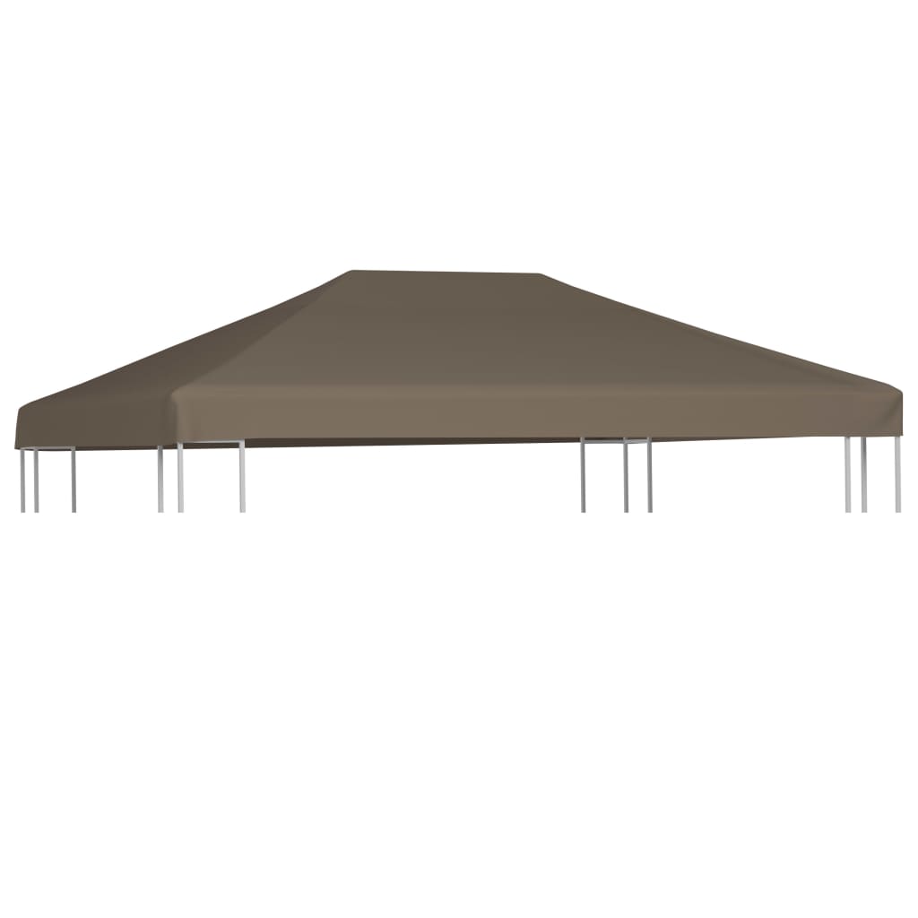 Toile supérieure de gazebo 310 g/m² 3x3 m Taupe