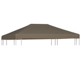 Toile supérieure de gazebo 310 g/m² 3x3 m Taupe