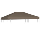 Toile supérieure de gazebo 310 g/m² 3x4 m Taupe