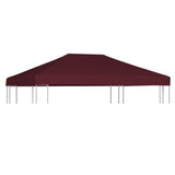 Toile supérieure de gazebo 310 g/m² 3x4 m Bordeaux