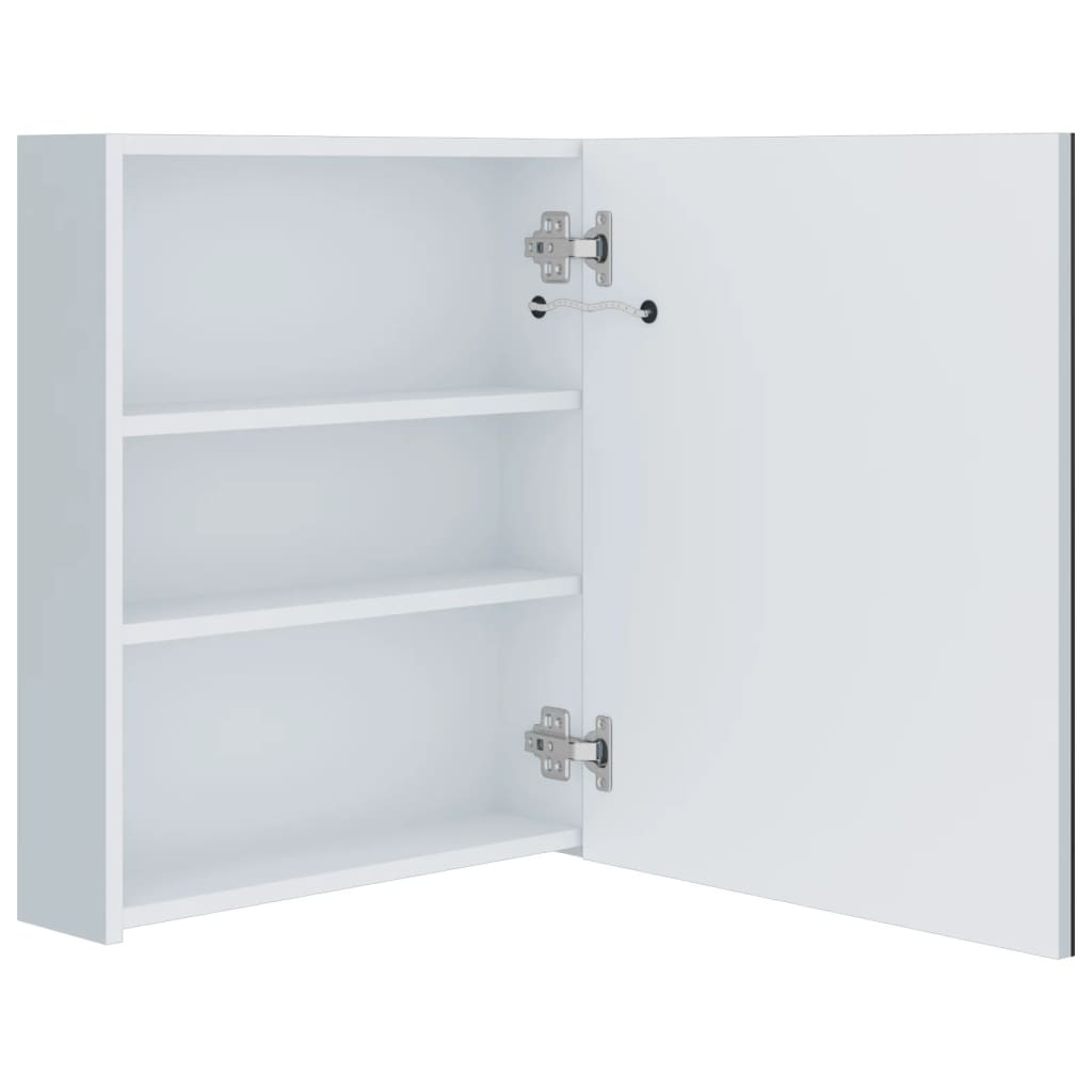 Armoire de salle de bain à miroir LED 50x13,5x60 cm