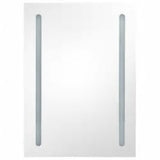 Armoire de salle de bain à miroir LED 50x13x70 cm