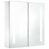 Armoire de salle de bain à miroir LED 60x14x62 cm